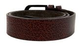 HAARLEM Men KUZE 16860 Leather Belts Printed Brown